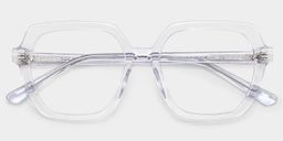 Devon Geometric Clear Glasses2