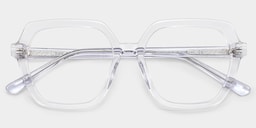 Devon Geometric Clear Glasses2