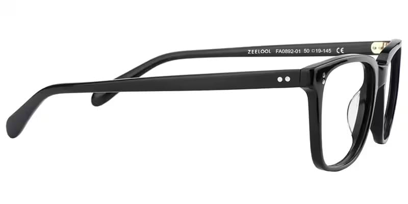 Lamont Rectangle Black Glasses5