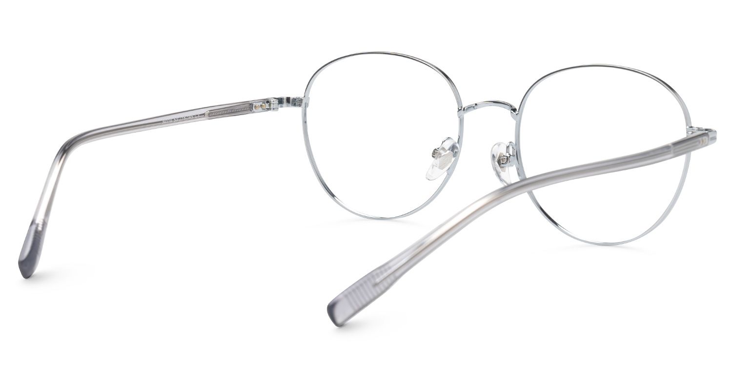 Titanium Celena Eyeglasses, Celena Round Glasses -Zeelool Glasses3