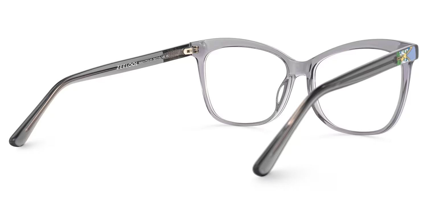 Alfred Butterfly Gray Frame Glasses | Zeelool Optical3