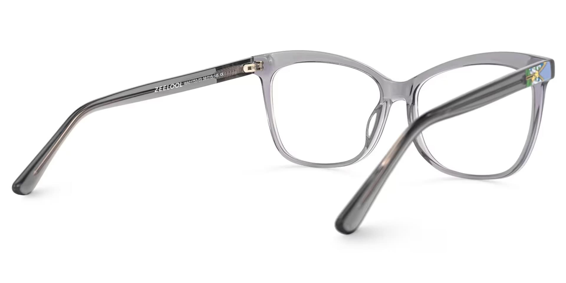 Alfred Butterfly Gray Frame Glasses | Zeelool Optical3