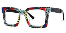 Kevin Square Multicolor Glasses1