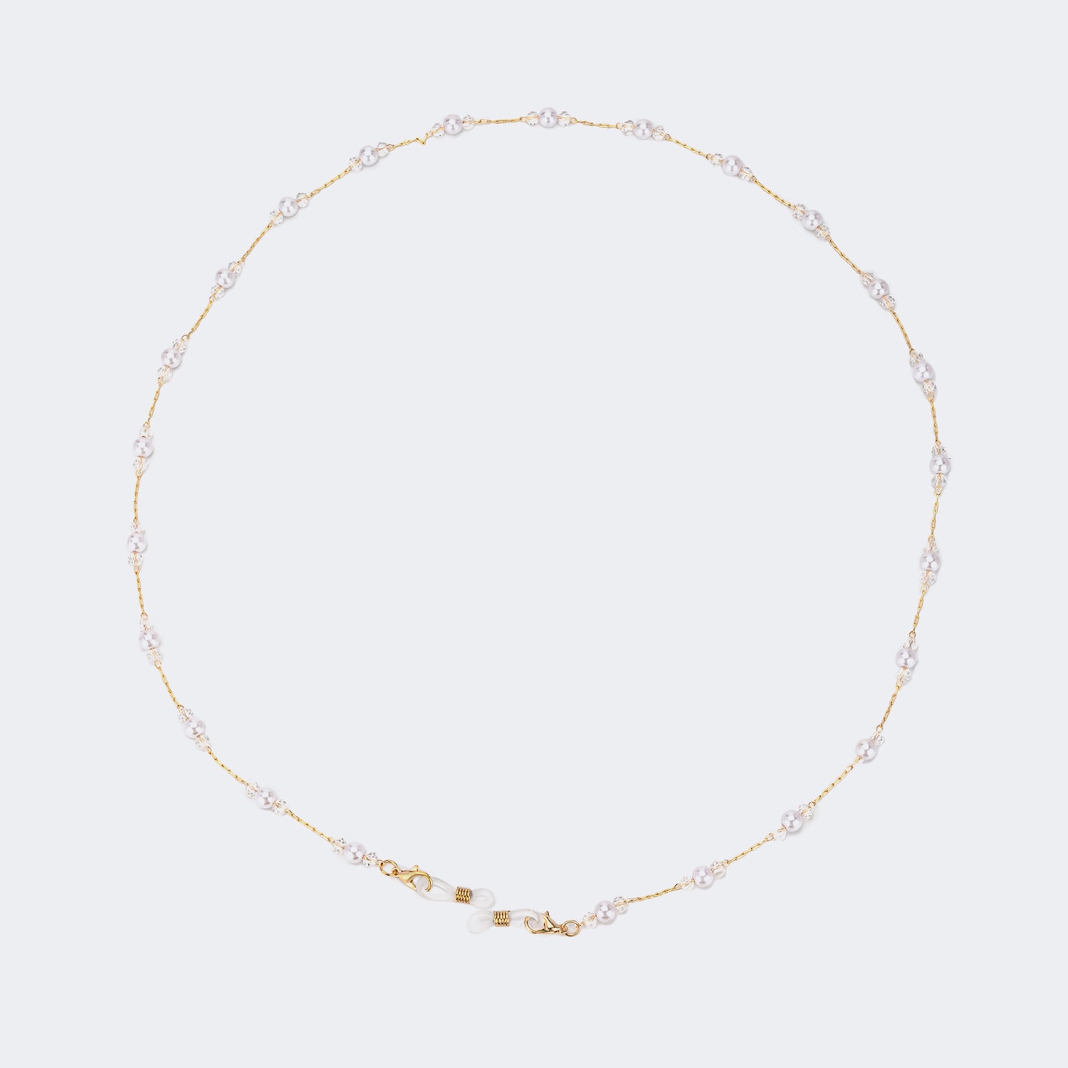 Stylish Elegant Pearl Gold Eyeglasses Chains1