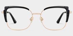 Jesmin Square Black Glasses1