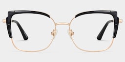 Jesmin Square Black Glasses1