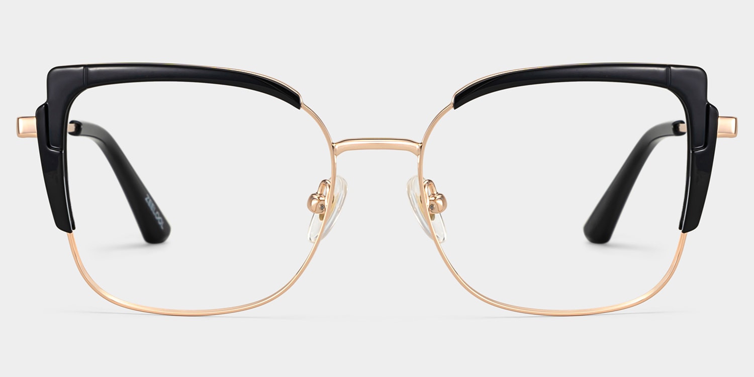 Jesmin Square Black Glasses