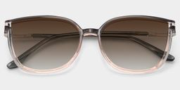 Rodz Square Gray-Pink Sunglasses1