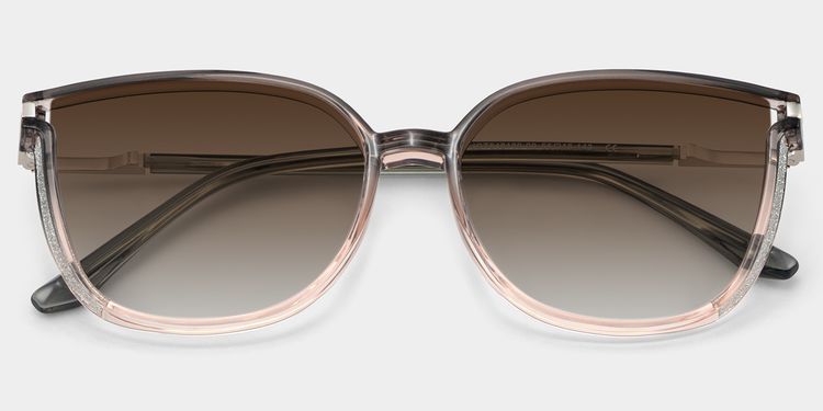 Rodz Square Gray-Pink Sunglasses