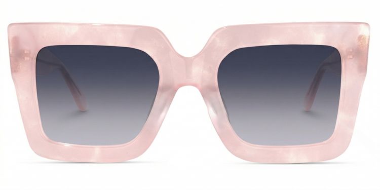 Brandon Pink Square Sunglasses