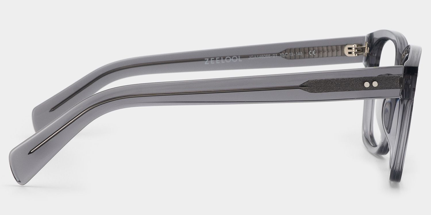 Fussell Square Gray Full-Frame Glasses | Zeelool