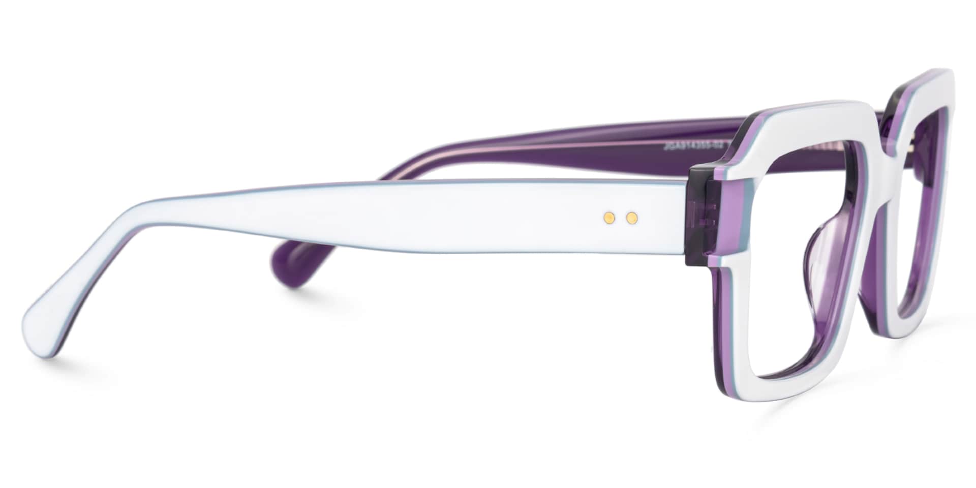 Suarez Square White Glasses Men | Zeelool2