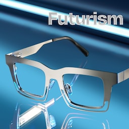 Evan Rectangle Silver Glasses0