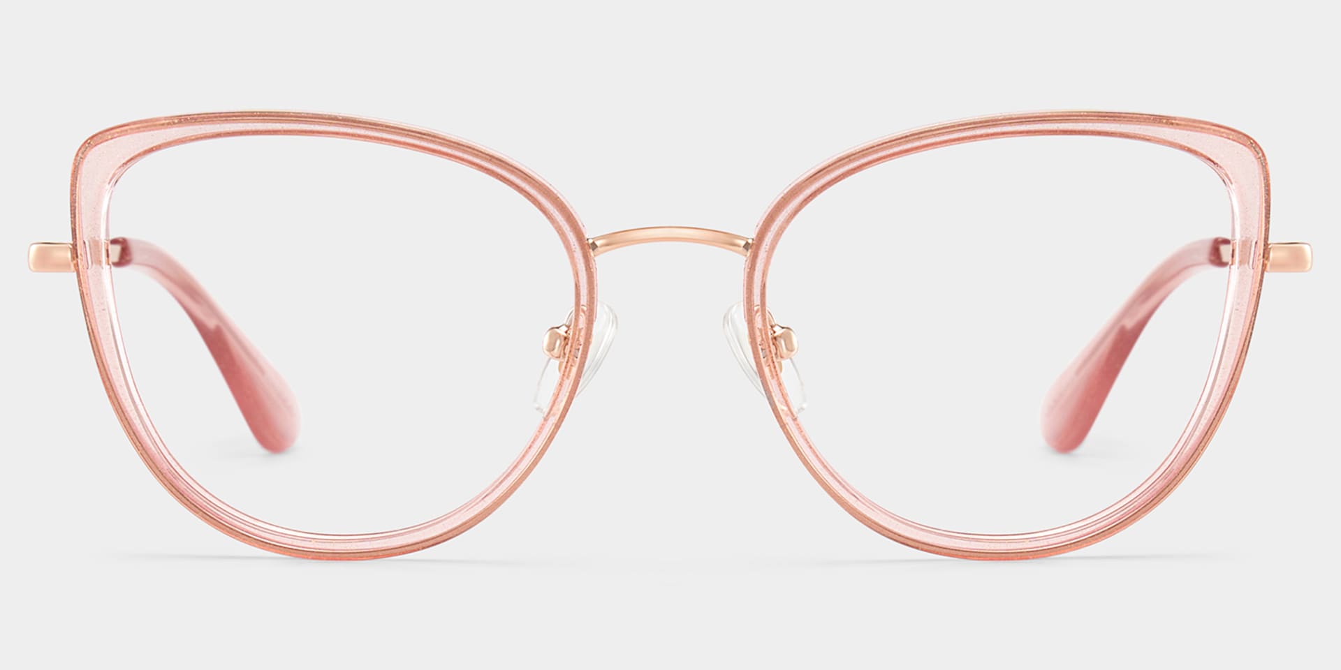 Celine Clear Pink Cat-eye Eyeglass Frames with Bling for Ladies2