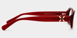 Catherine Red Oval Glasses4