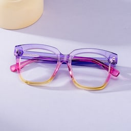 Xion Square Pink-Yellow Glasses0