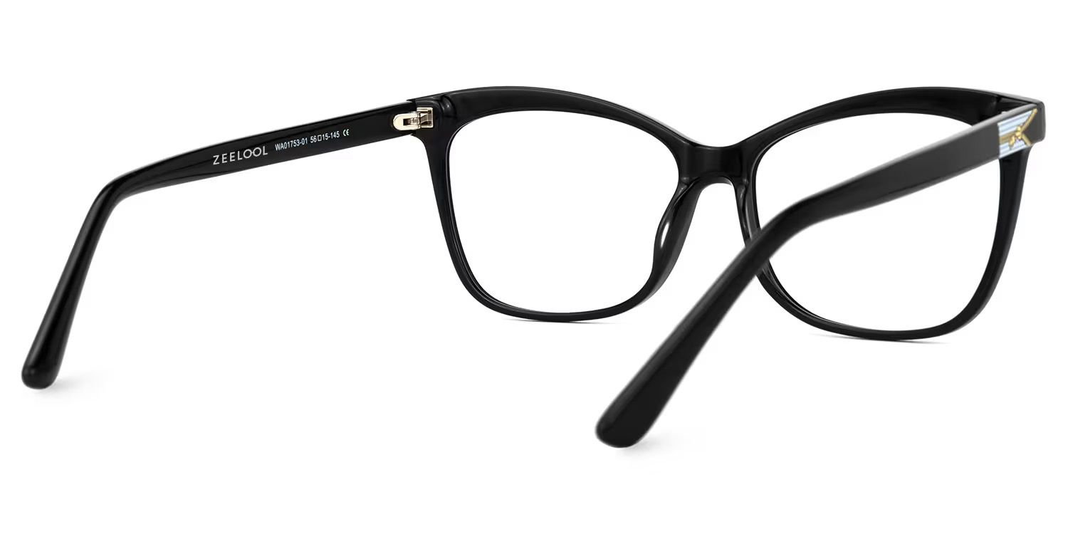 Alfred Butterfly Black Square Frame Glasses | Zeelool3