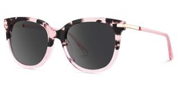 Mailyn Round Pink Tortoise Glasses2
