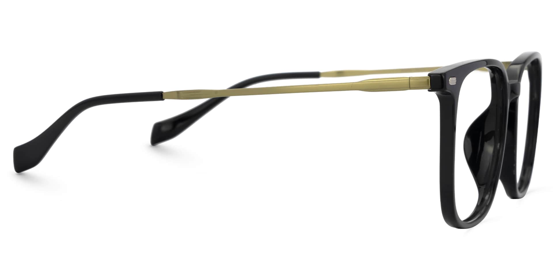 Mullen Thin Fake Black Glasses in Square Design2