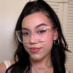 Hilary Butterfly Clear Glasses12