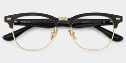 Penelope Browline Gold Glasses2