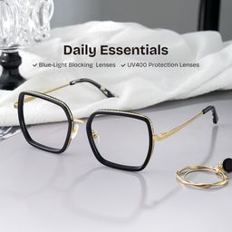 Fiona Square Black Glasses2