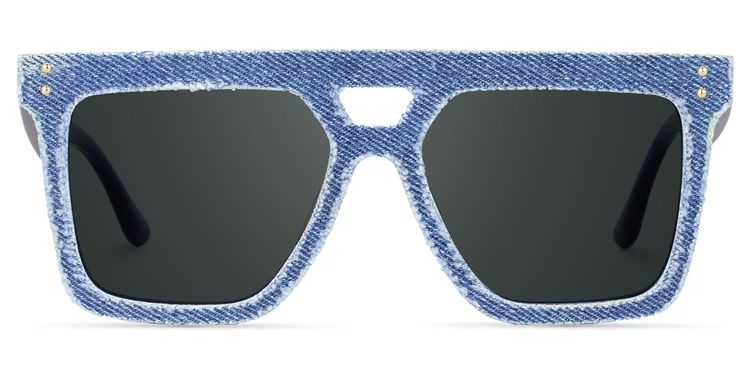 Rubin Square Denim Blue Glasses