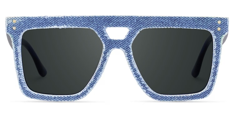 Rubin Square Denim Blue Glasses