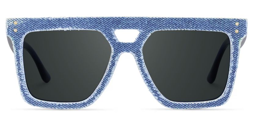 Rubin Square Denim Blue Glasses
