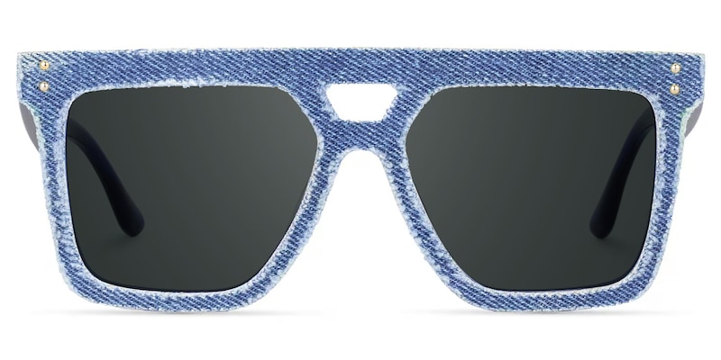 Rubin Square Denim Blue Glasses