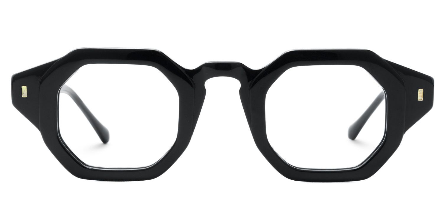 Buy Black Hexagon Shape Glasses Frames Online | Zeelool0