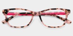 Juliana Pink Tortoise Rectangle Glasses1