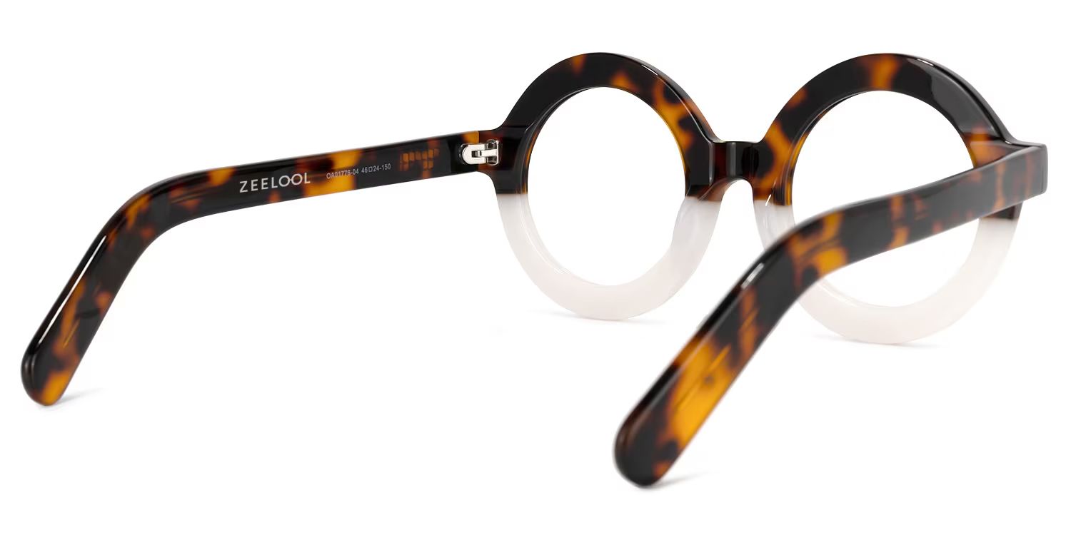 Calhoun Round Two-Tone Glasses | Zeelool Glasses3