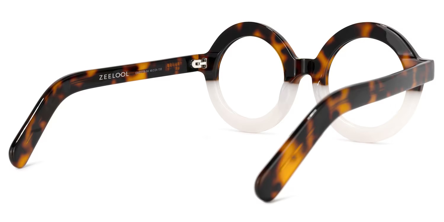 Calhoun Round Two-Tone Glasses | Zeelool Glasses3