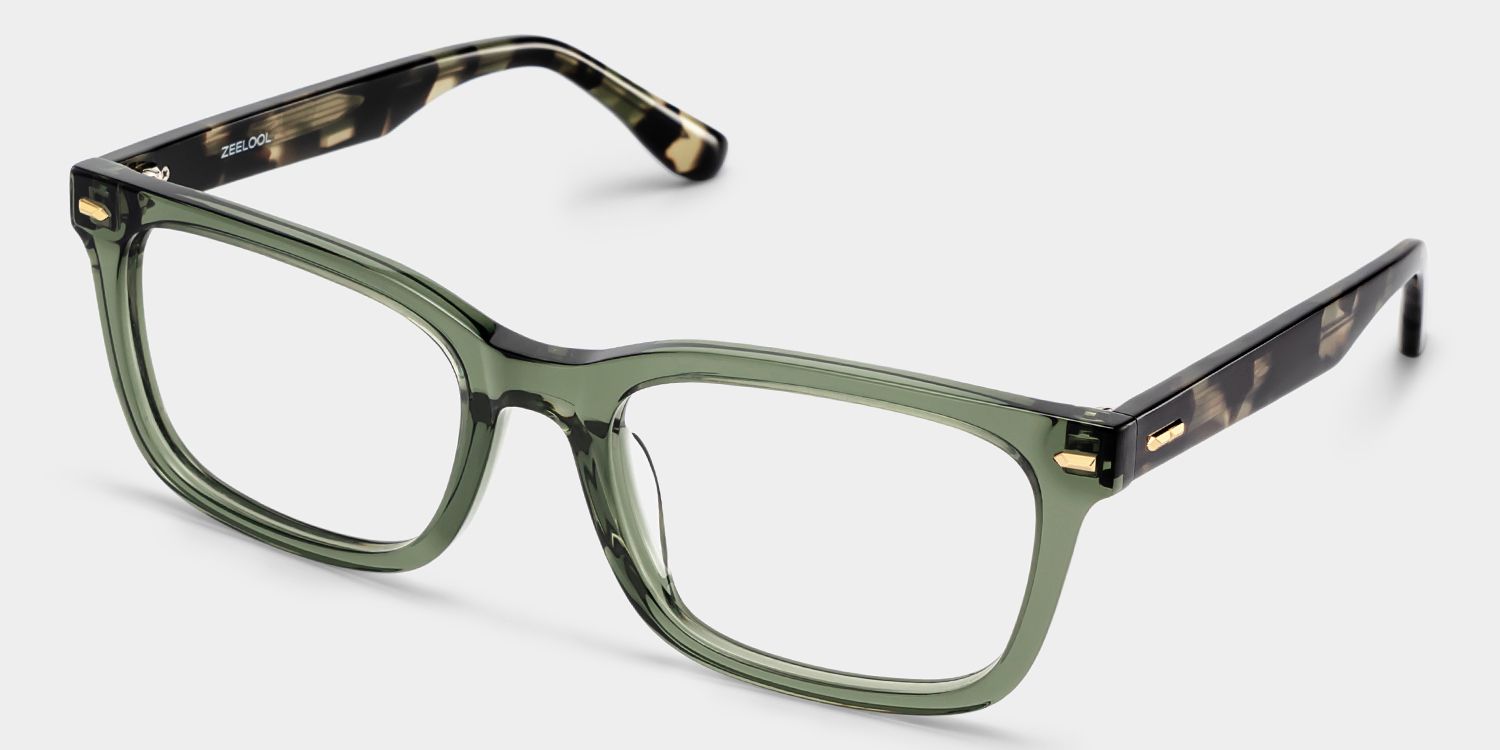 Patrick Green Rectangle Glasses for Men | ZEELOOL3