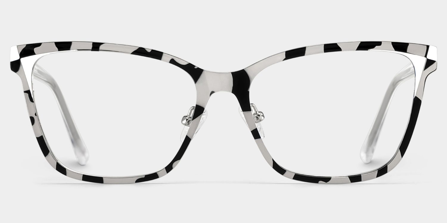 Elise Tortoise Frame Glasses with Rectangle Frame Online | ZEELOOL1