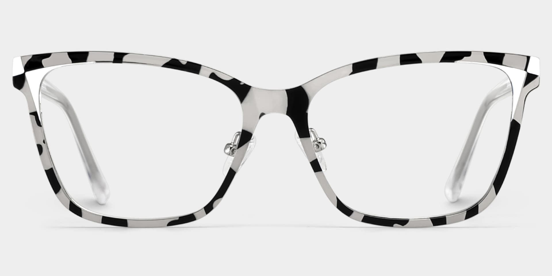 Elise Tortoise Frame Glasses with Rectangle Frame Online | ZEELOOL1
