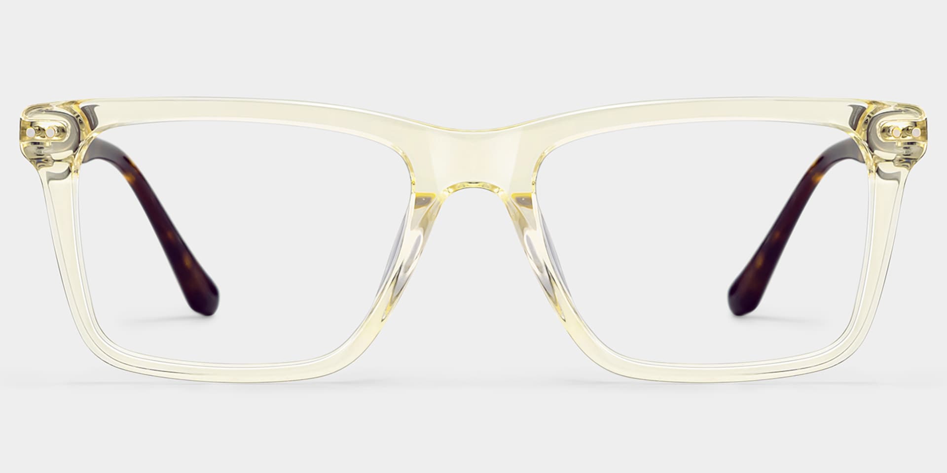 Harper Yellow Frame Prescription Glasses with Rectangle Shape | ZEELOOL1