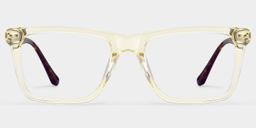 Harper Rectangle Yellow Glasses1