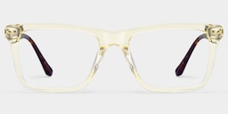 Harper Rectangle Yellow Glasses1