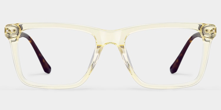 Harper Rectangle Yellow Glasses