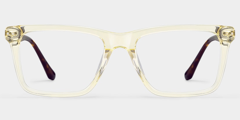 Harper Rectangle Yellow Glasses
