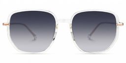 Joana Geometric Clear Glasses0