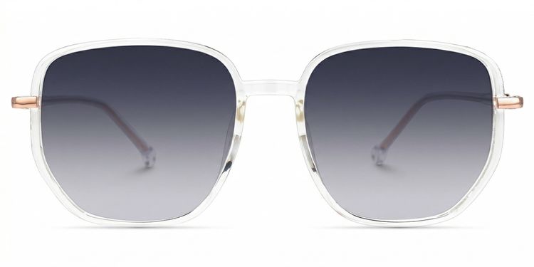 Joana Clear Geometric Sunglasses