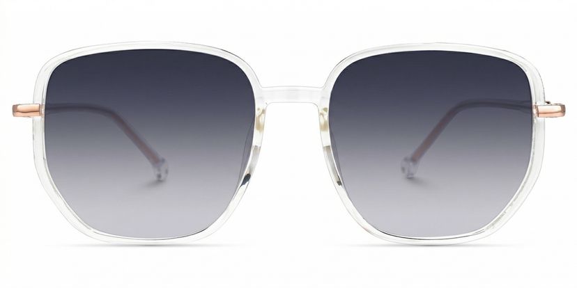 Joana Clear Geometric Sunglasses