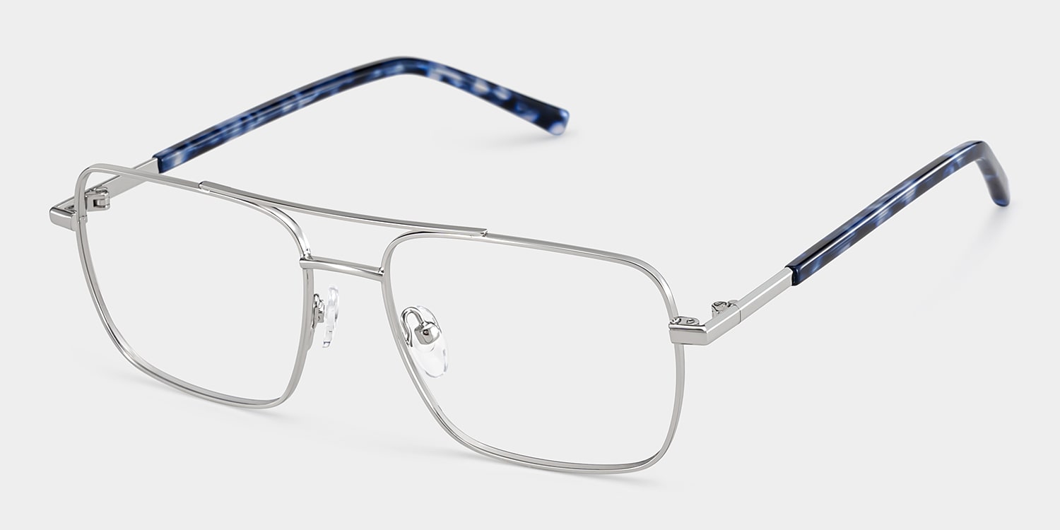 Iris Aviator Silver Glasses4