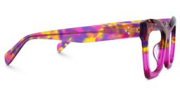 Benitez Square Neon Pink Glasses2