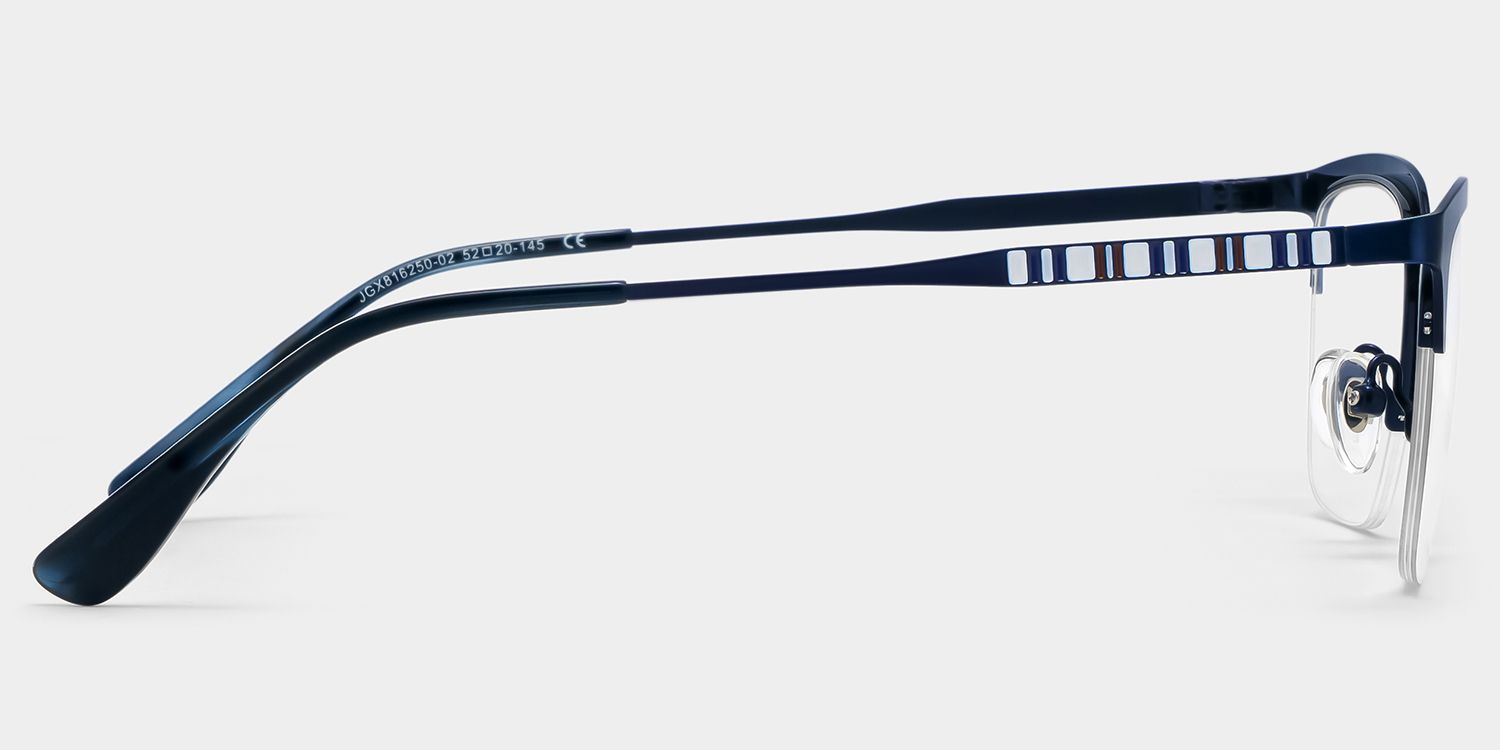 Shop Peyton Blue Browline Eyeglasses Online | ZEELOOL4