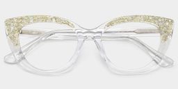 Elora  Cat-eye Silver Glasses3