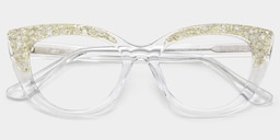 Elora  Cat-eye Silver Glasses4